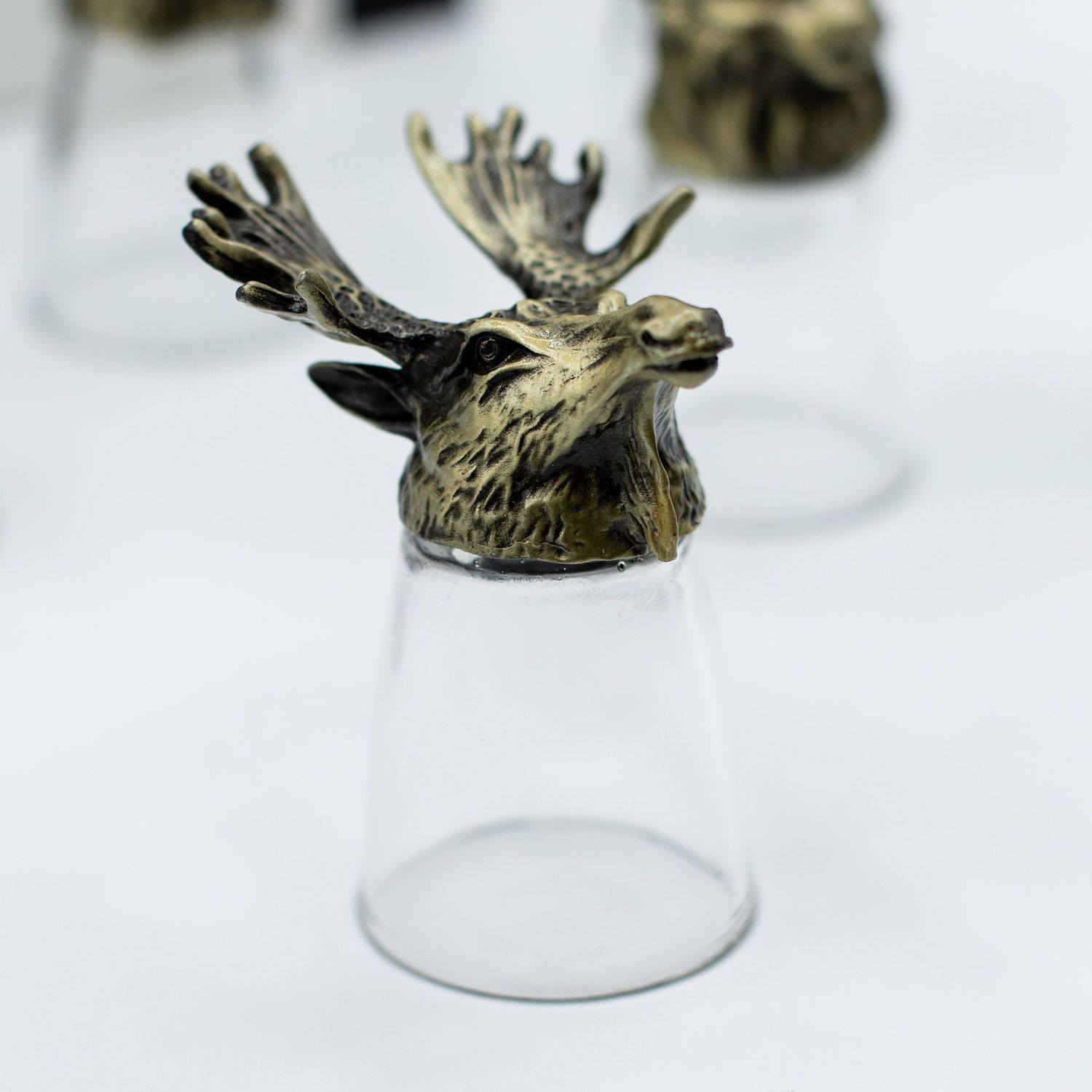 Gift Set of 12 Bottom Up Shot Glasses (25ml) - Forest & Mystical Creatures - Antique Bronze Gift Set of 12 Bottom Up Shot Glasses (25ml) - Forest & Mystical Creatures - Antique Bronze