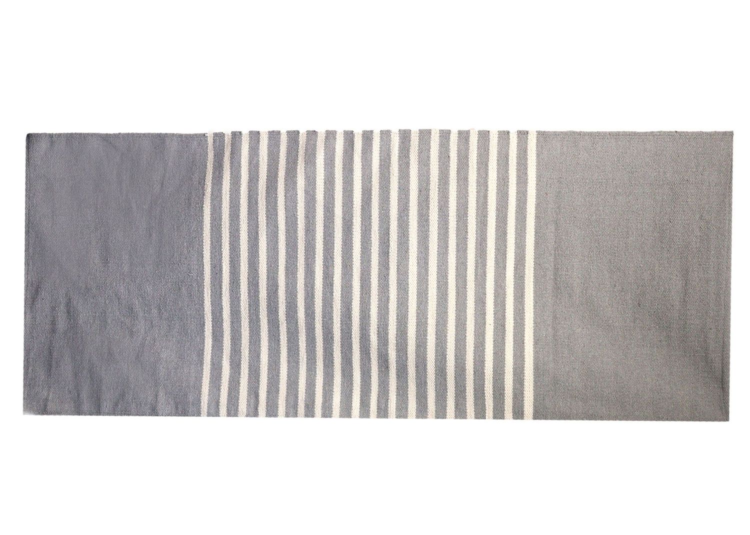 Indian Cotton Rug - 70x170cm - Grey Indian Cotton Rug - 70x170cm - Grey