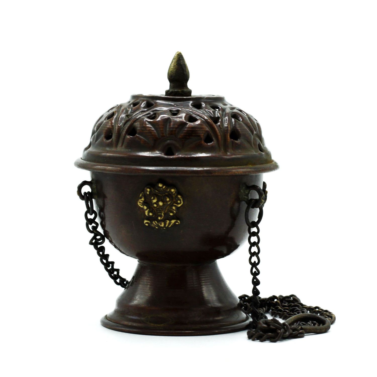 Copper Tibetan Incense Burner - Classic Hanging Copper Tibetan Incense Burner - Classic Hanging