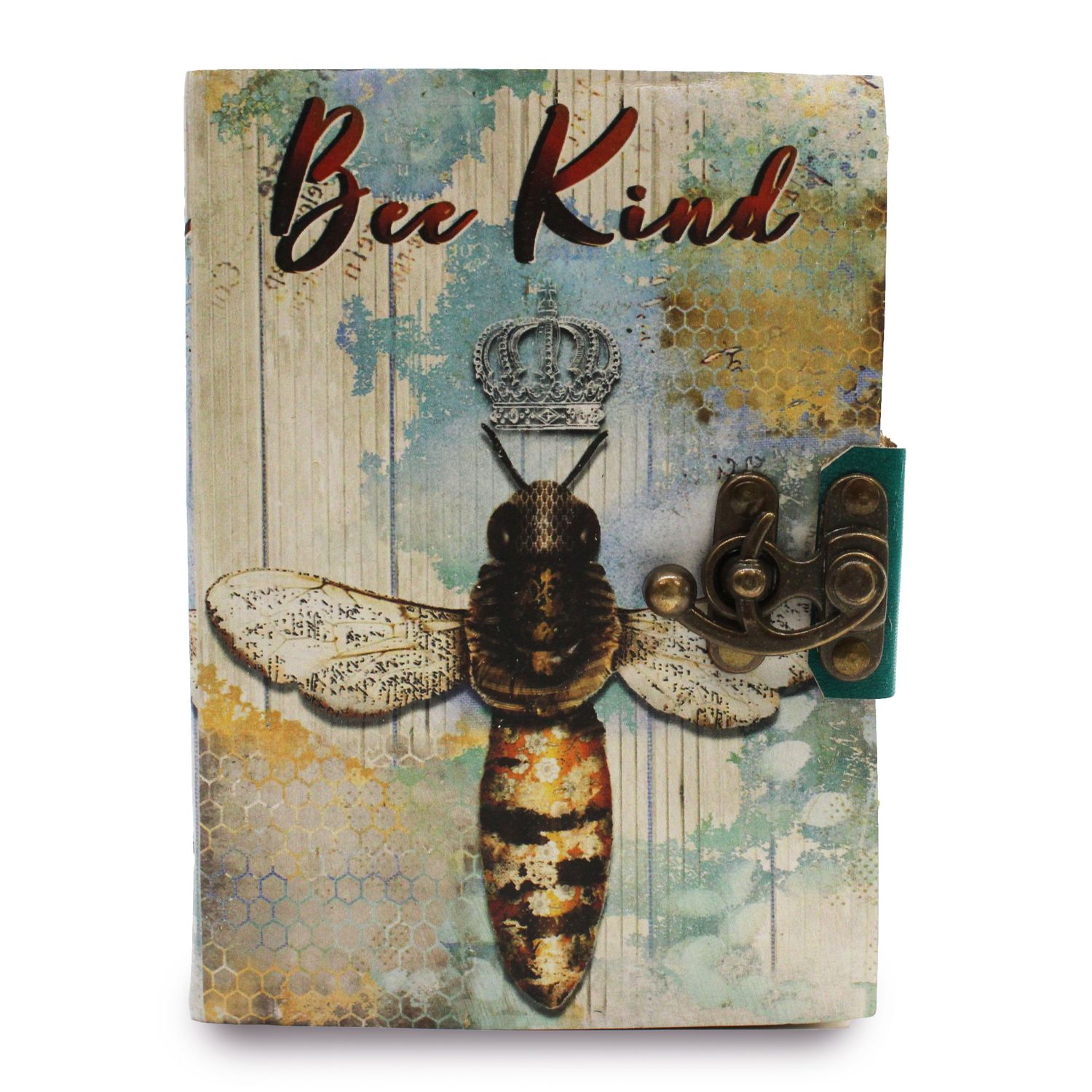 Leather Leather "Bee Kind" Deckle-edge Notebook (7x5")