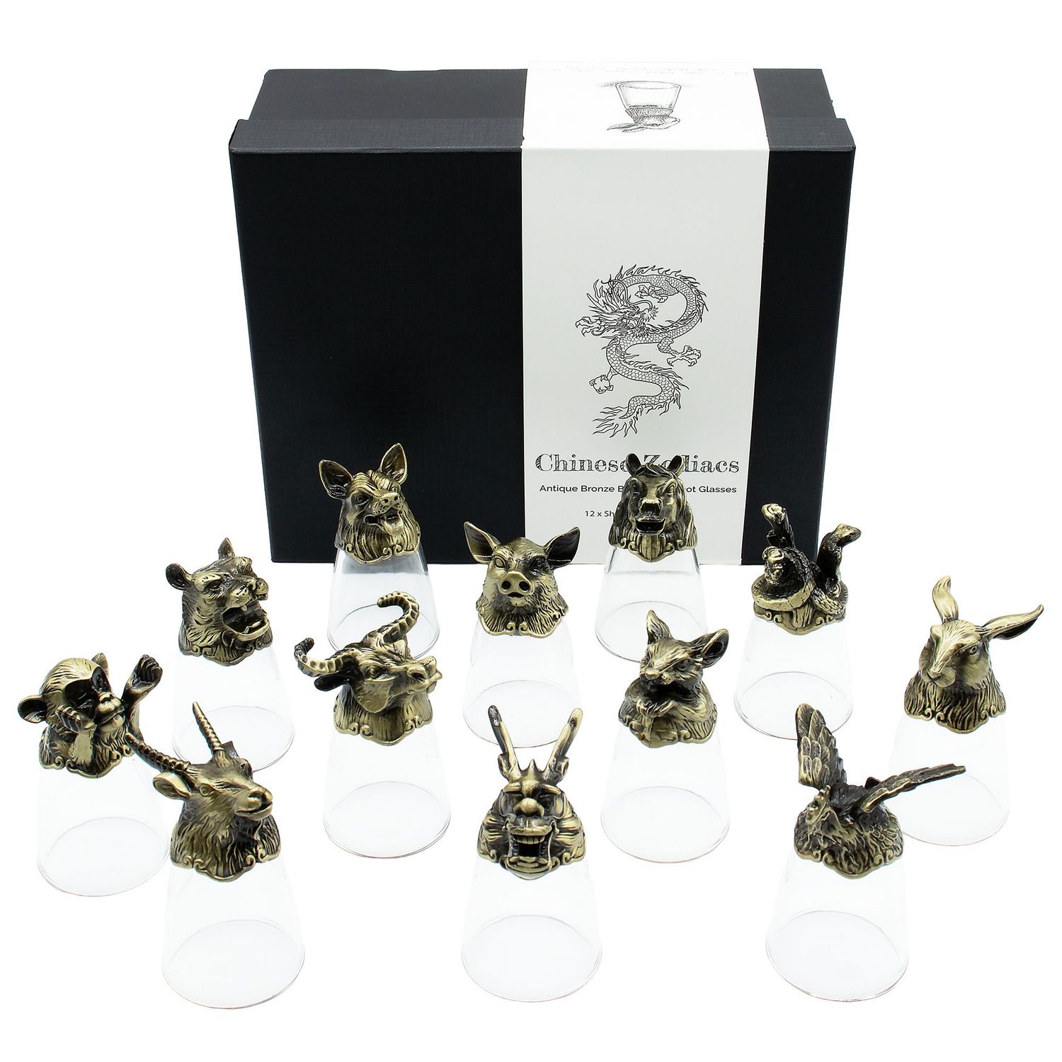 Gift Set of 12 Glasses (25ml) - Forest & Mystical Creatures Gift Set of 12 Glasses (25ml) - Forest & Mystical Creatures