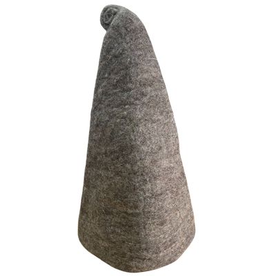 Felted Sauna Wizard Hat - Natural Brown Felted Sauna Wizard Hat - Natural Brown