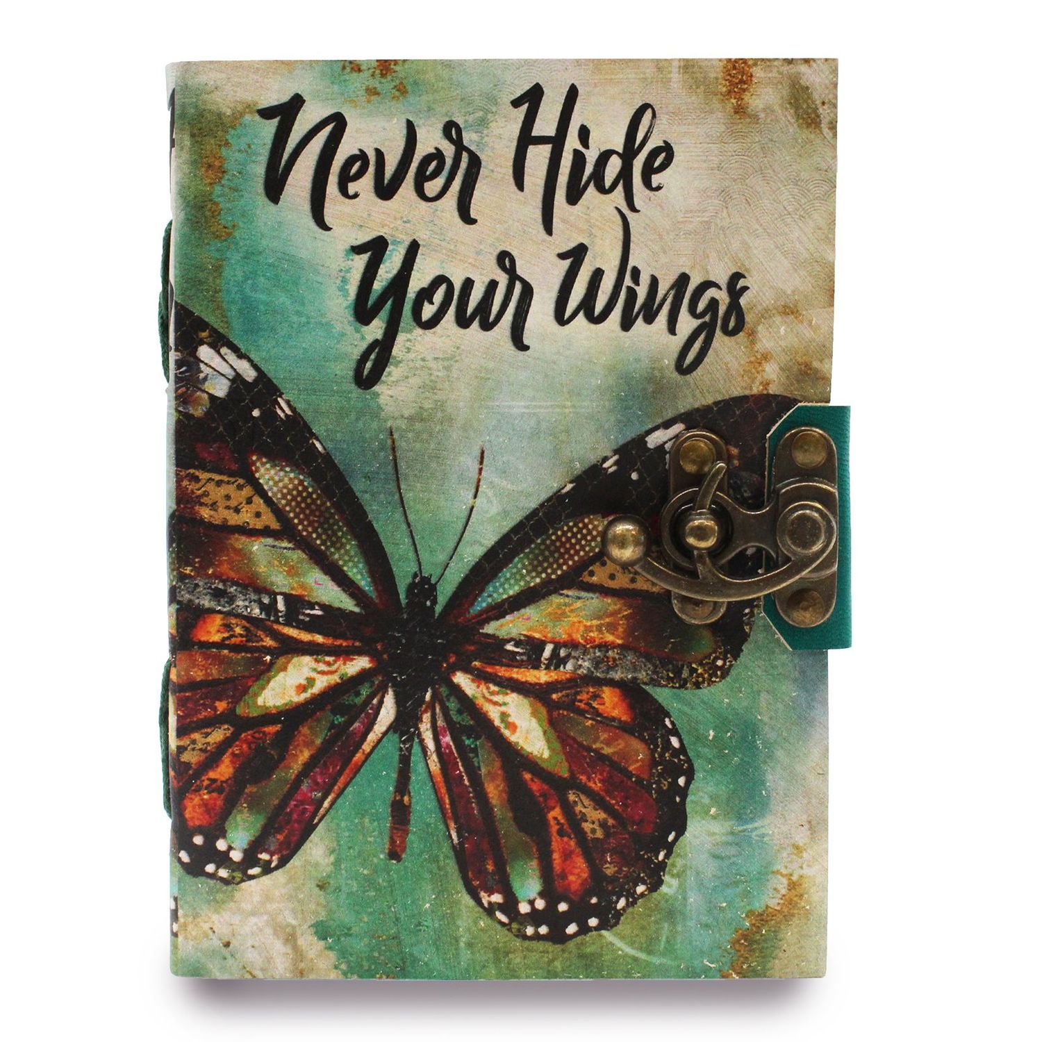 Leather Leather "Never Hide Your Wings" Deckle-edge Notebook (7x5")