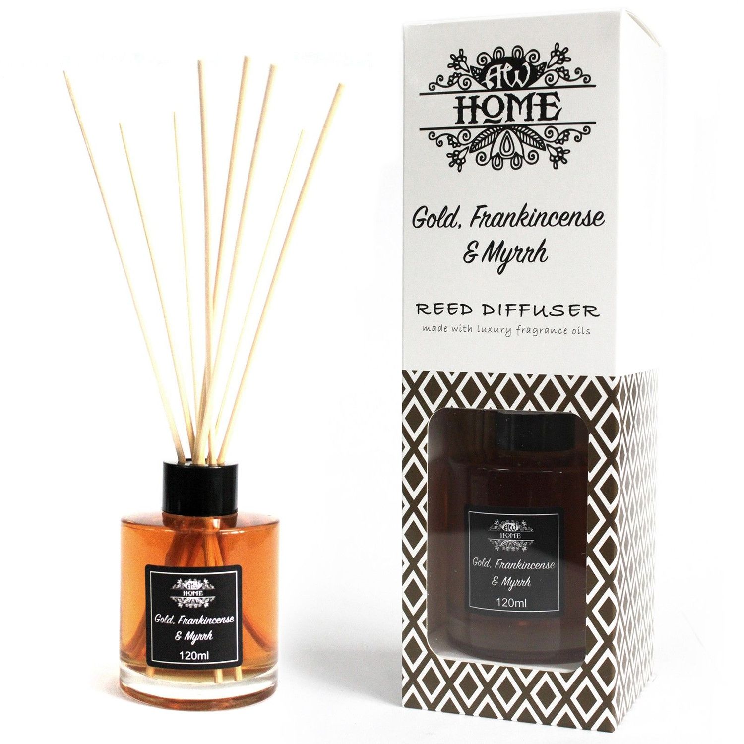 120ml Reed Diffuser - Gold, Frankincense & Myrrh 120ml Reed Diffuser - Gold, Frankincense & Myrrh