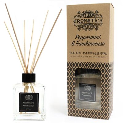 200ml Peppermint & Frankincense Essential Oil Reed Diffuser 200ml Peppermint & Frankincense Essential Oil Reed Diffuser