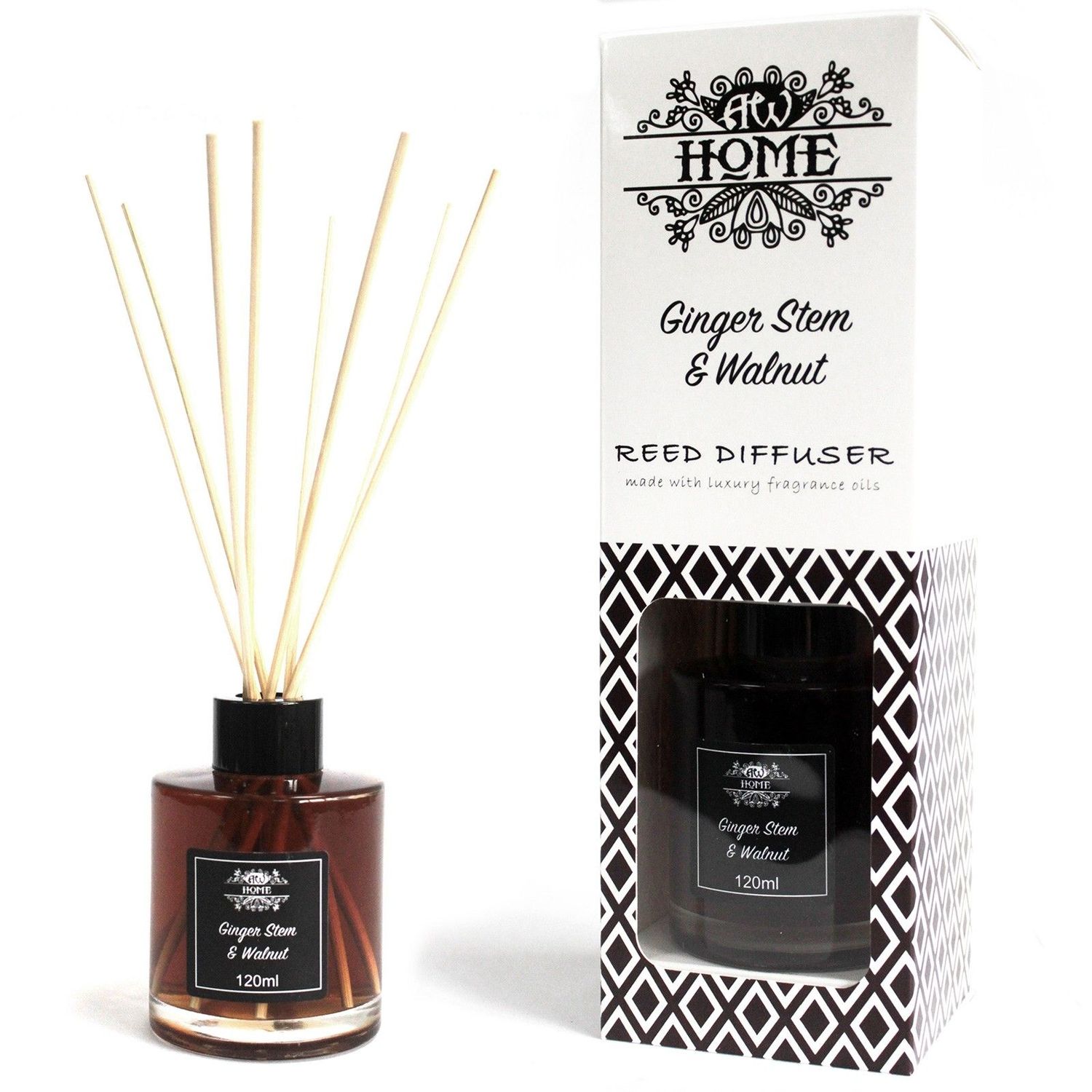 120ml Reed Diffuser - Ginger Stem & Walnut 120ml Reed Diffuser - Ginger Stem & Walnut