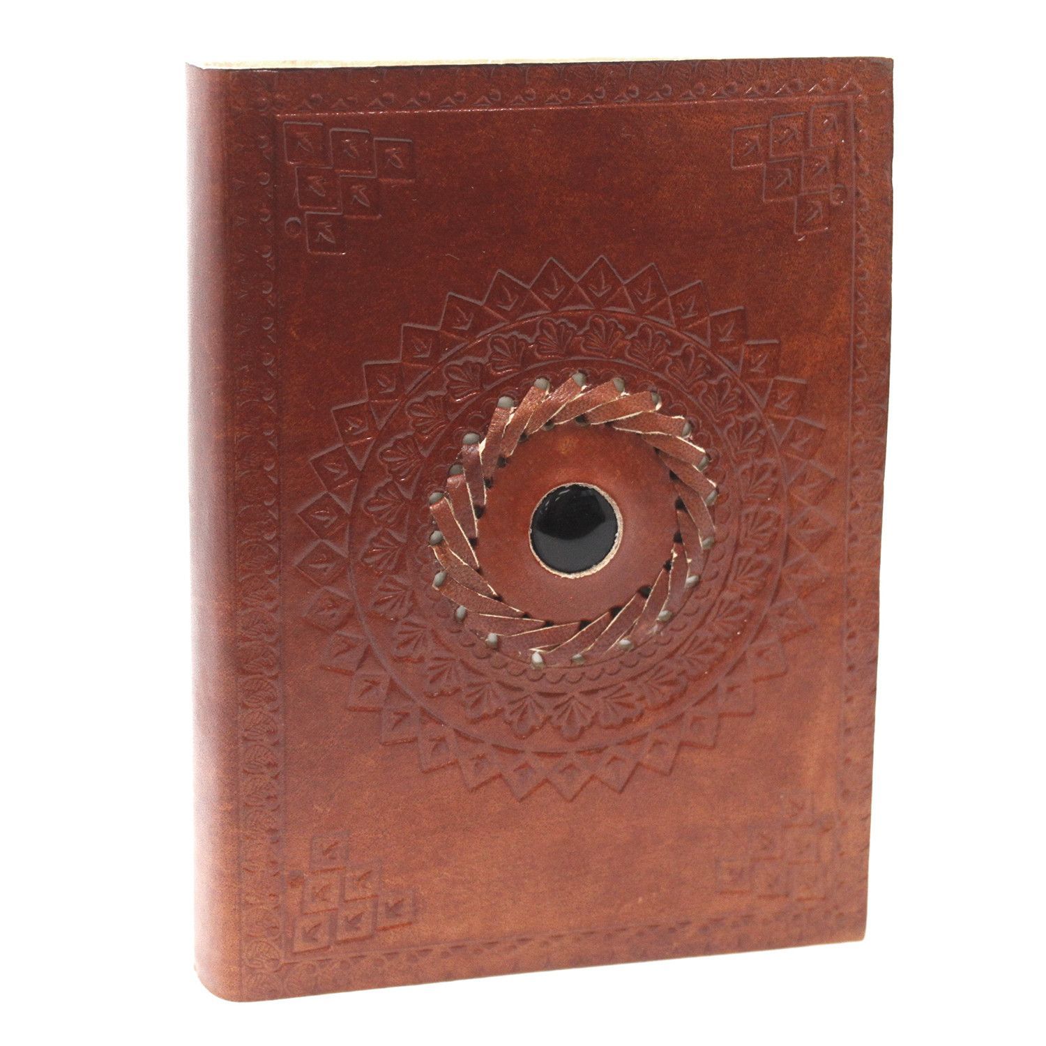Leather Black Onyx Notebook (7x5 Leather Black Onyx Notebook (7x5")