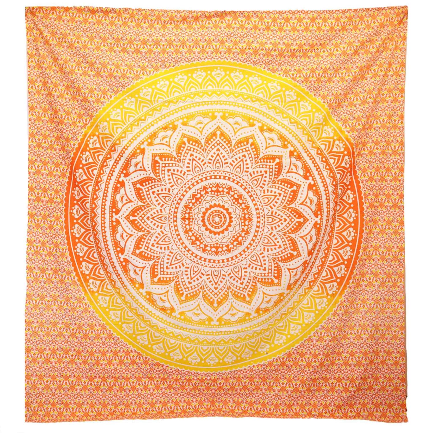 Wall Hanging / Beach Spread - Umrao Mandala - Orange Wall Hanging / Beach Spread - Umrao Mandala - Orange