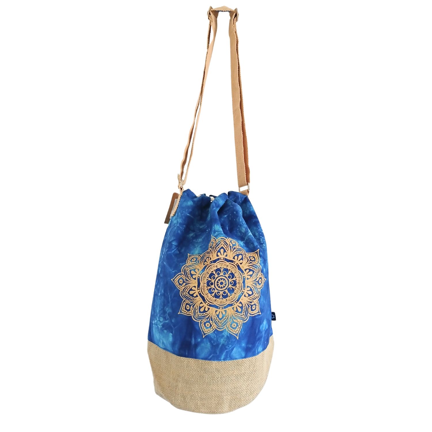 All Natural Backpack - Blue Stonewash - Mandala All Natural Backpack - Blue Stonewash - Mandala