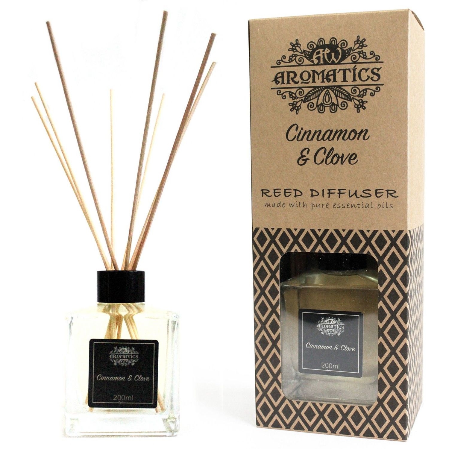 200ml Cinnamon & Clove Essential Oil Reed Diffuser 200ml Cinnamon & Clove Essential Oil Reed Diffuser