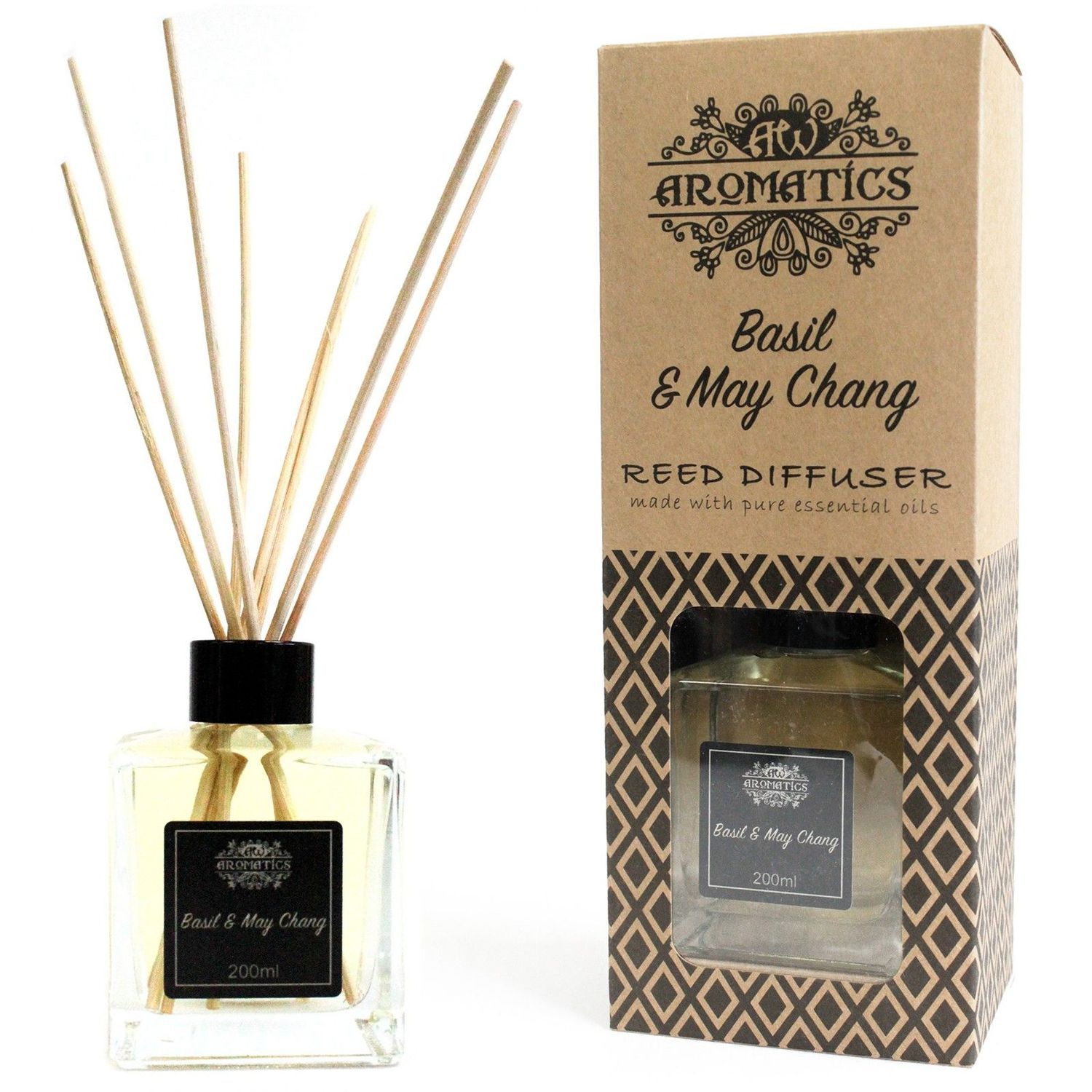 200ml Basil & Maychang Essential Oil Reed Diffuser 200ml Basil & Maychang Essential Oil Reed Diffuser