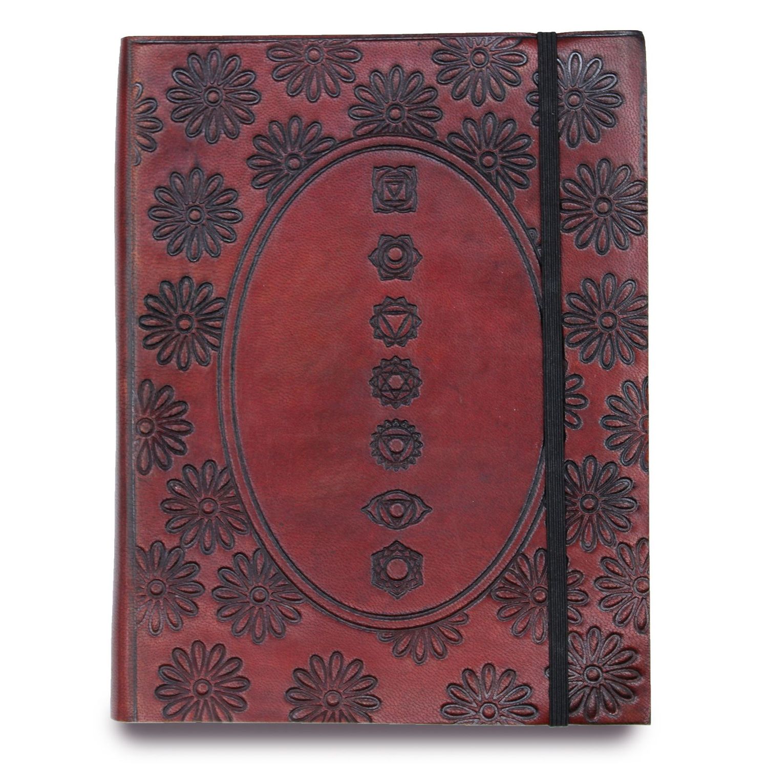 Medium Notebook with strap - Chakra Mandala Medium Notebook with strap - Chakra Mandala