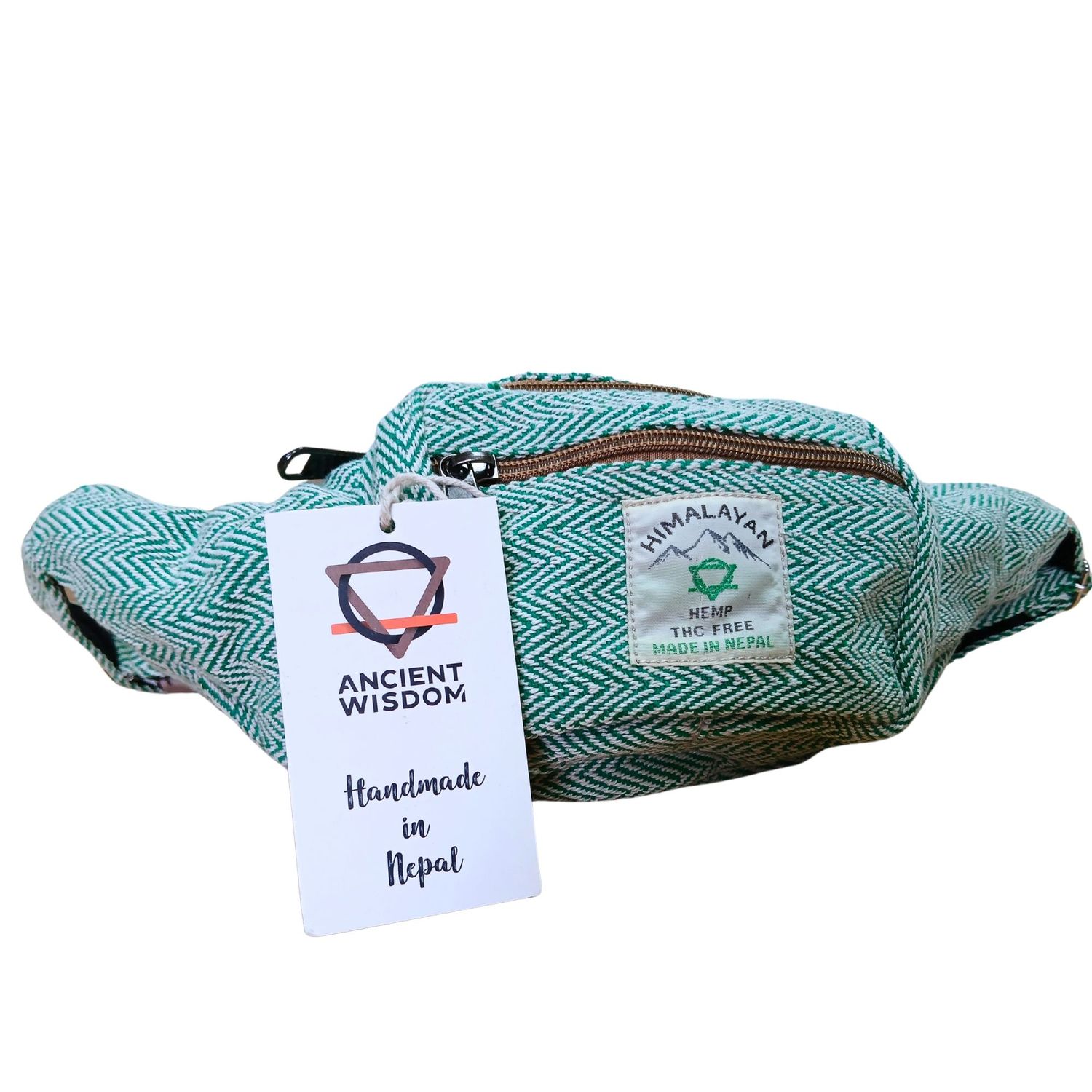 Cotton Hemp Style Belt (or Fanny) Bag - Sage Cotton Hemp Style Belt (or Fanny) Bag - Sage
