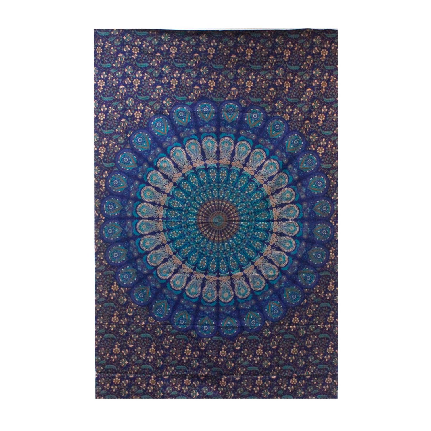 Single Cotton Bedspread + Wall Hanging - Classic Mandala Single Cotton Bedspread + Wall Hanging - Classic Mandala