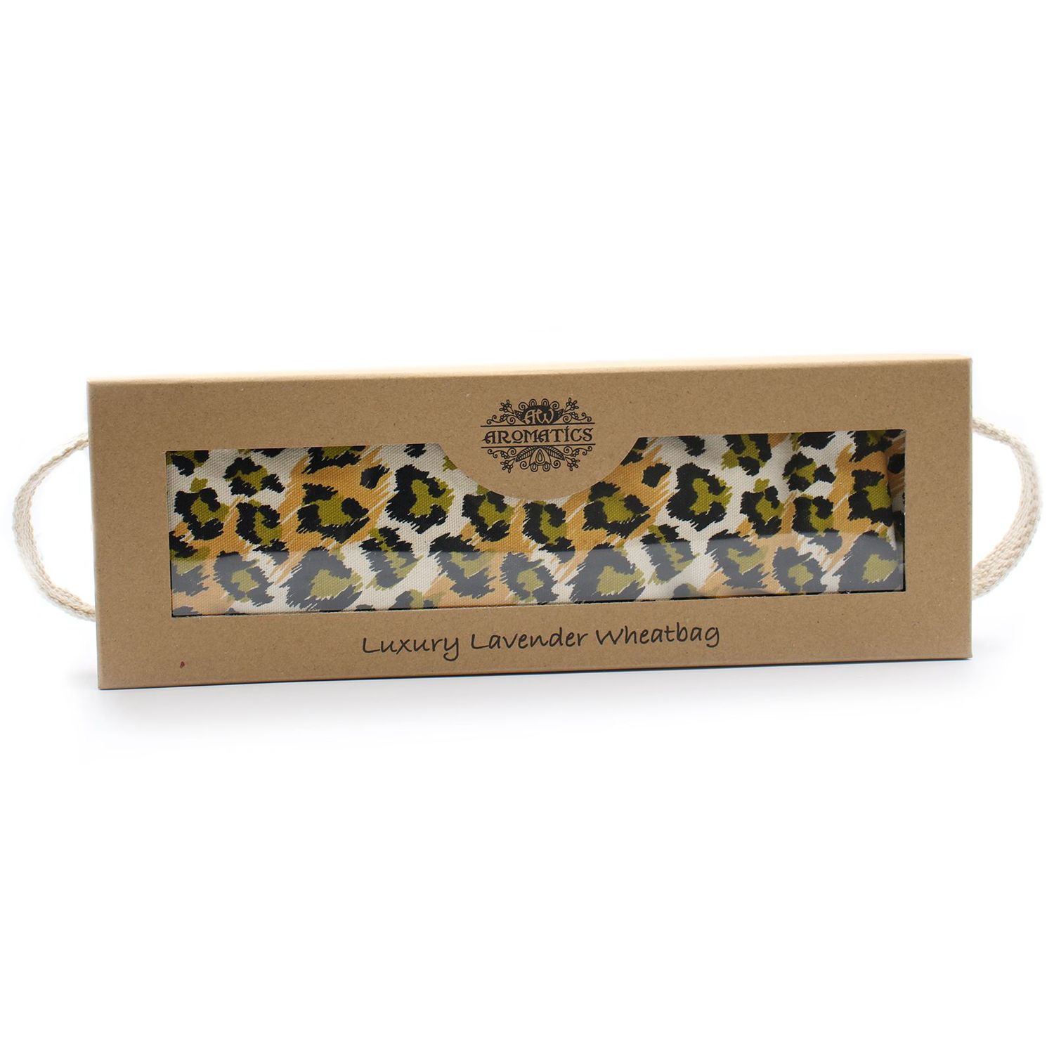 Luxury Lavender Wheat Bag in Gift Box - Night Leopard Luxury Lavender Wheat Bag in Gift Box - Night Leopard