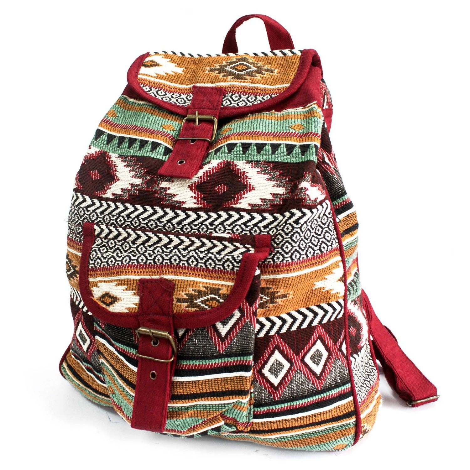 Jacquard Bag - Chocolate Backpack Jacquard Bag - Chocolate Backpack