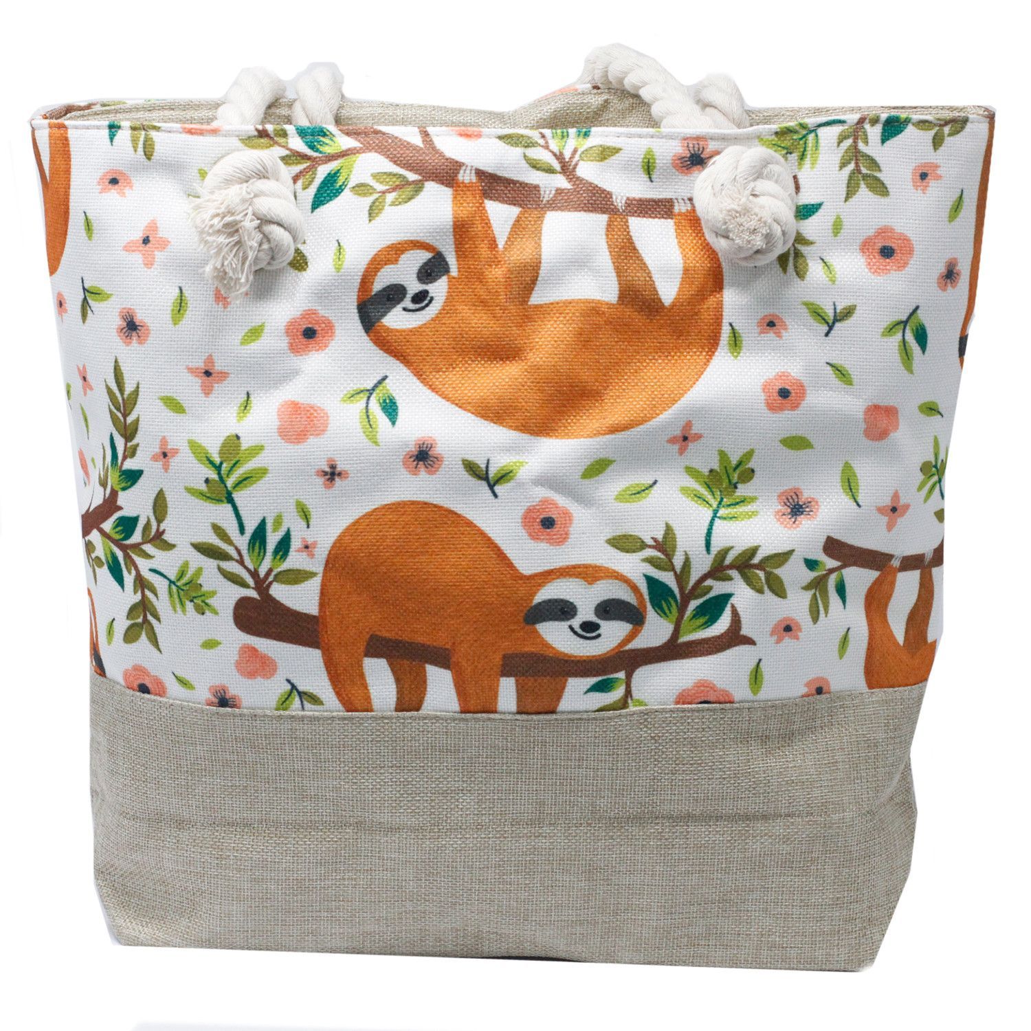 Rope Handle Bag - Sloths Rope Handle Bag - Sloths