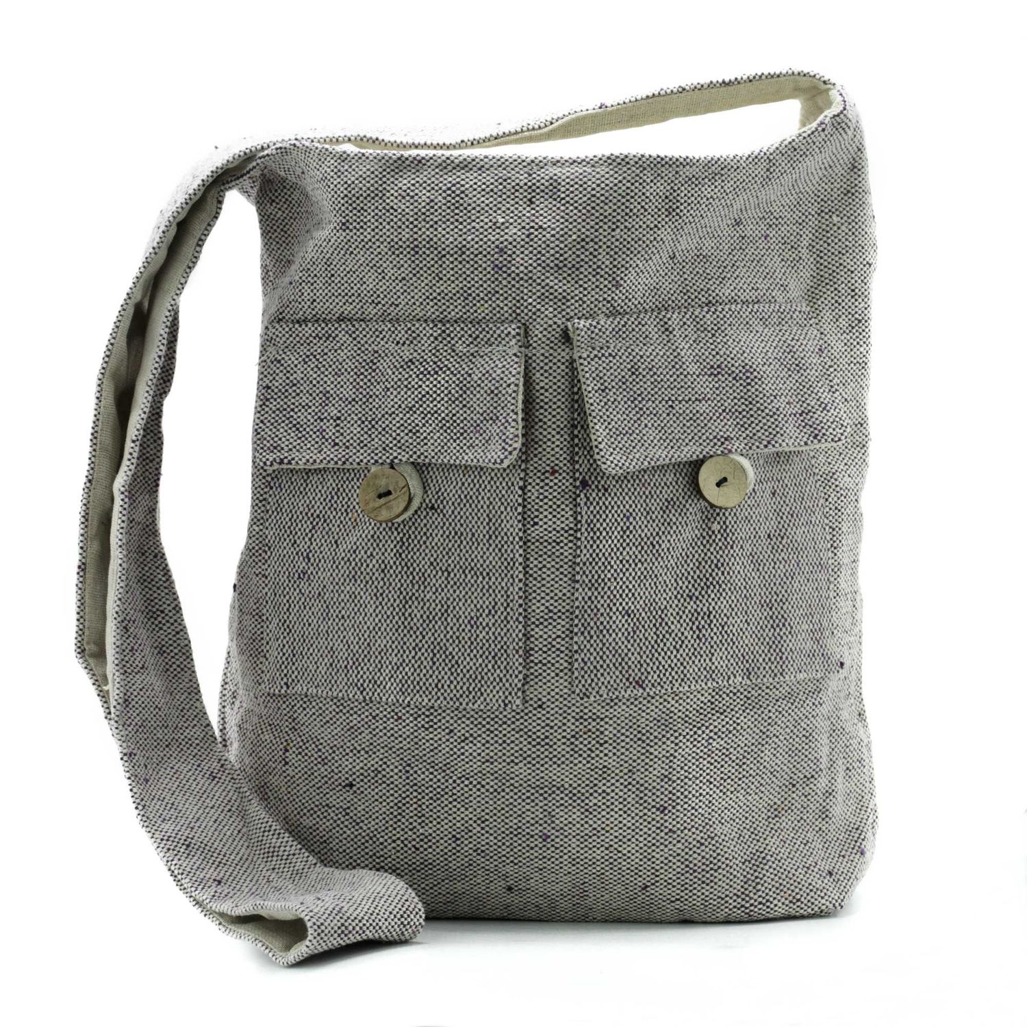 Natural Tones Two Pocket Bags - Soft Lavender - Large Natural Tones Two Pocket Bags - Soft Lavender - Large