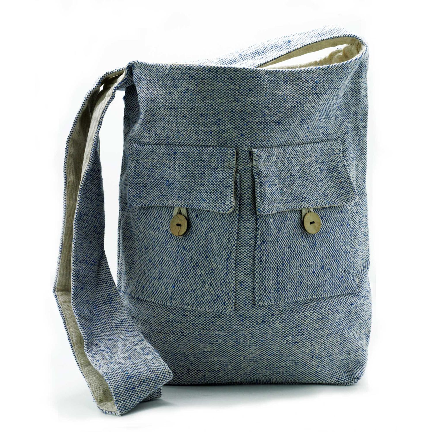 Natural Tones Two Pocket Bags - Comp Denim - Large Natural Tones Two Pocket Bags - Comp Denim - Large