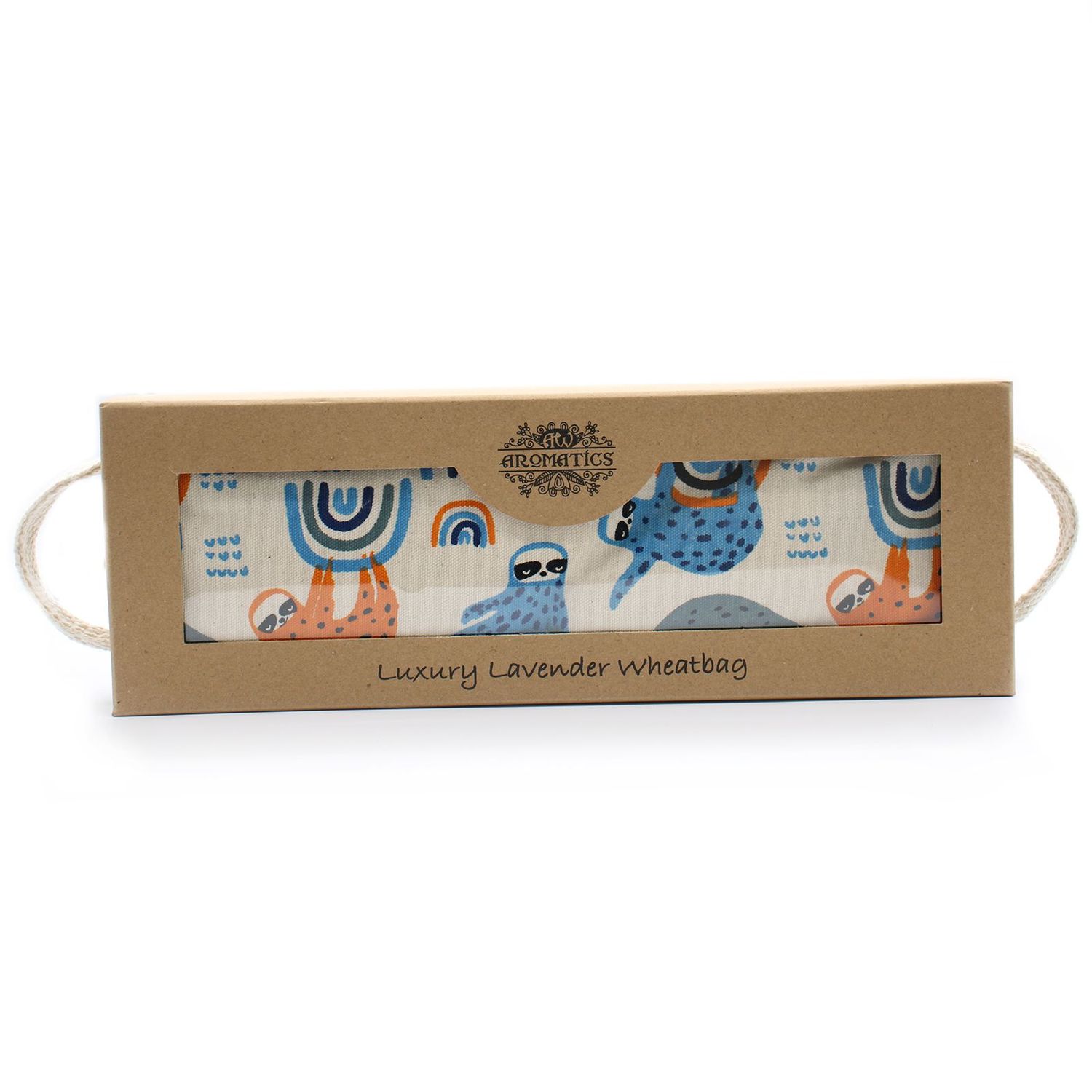 Luxury Lavender Wheat Bag in Gift Box - Lazy Sloth Luxury Lavender Wheat Bag in Gift Box - Lazy Sloth