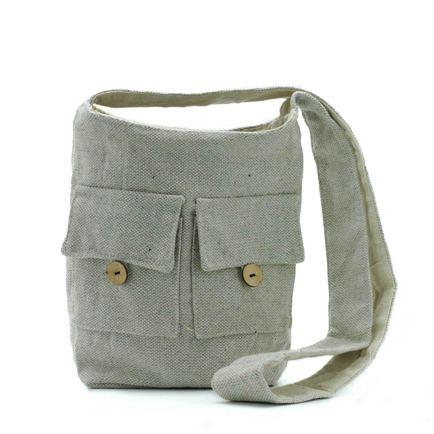 Natural Tones Two Pocket Bags - Stone - Medium Natural Tones Two Pocket Bags - Stone - Medium