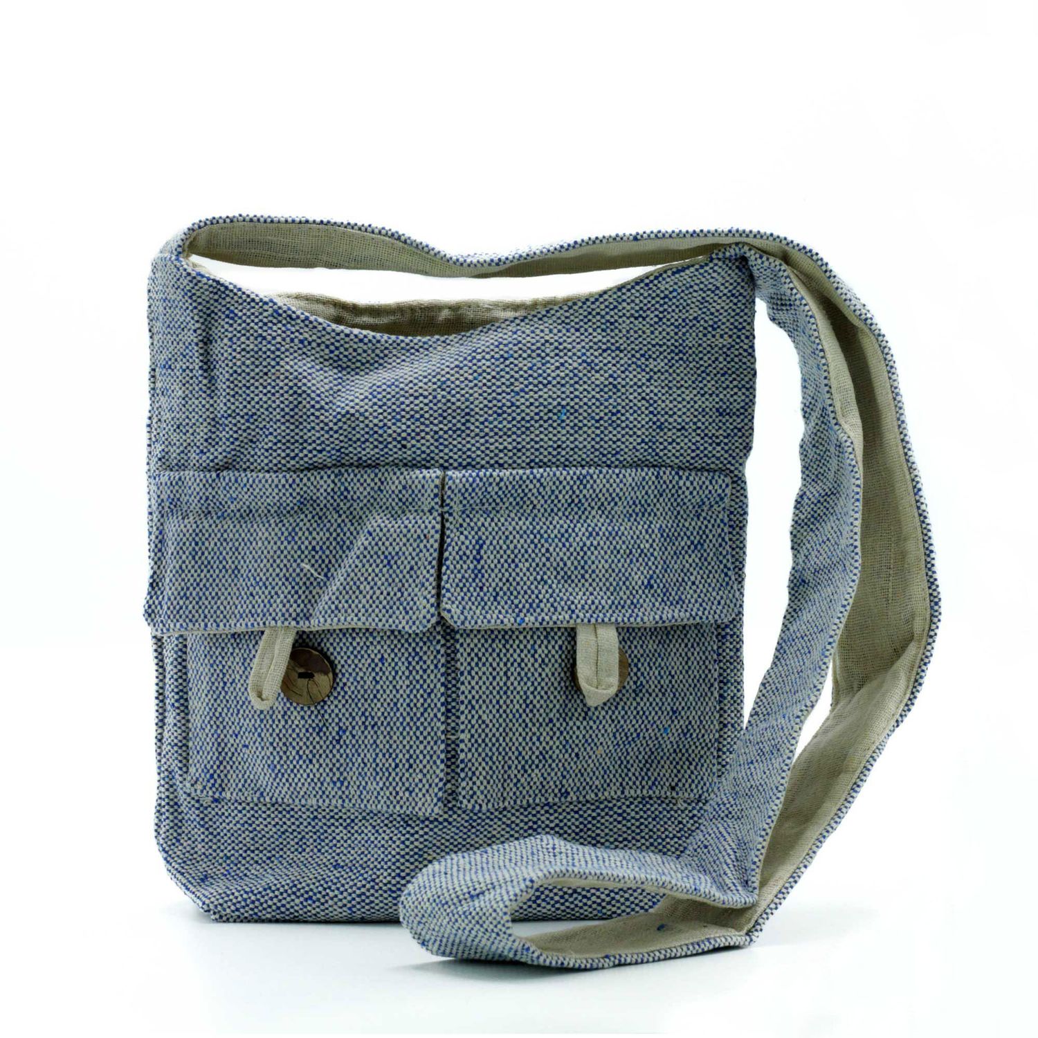 Natural Tones Two Pocket Bags - Comp Denim - Medium Natural Tones Two Pocket Bags - Comp Denim - Medium