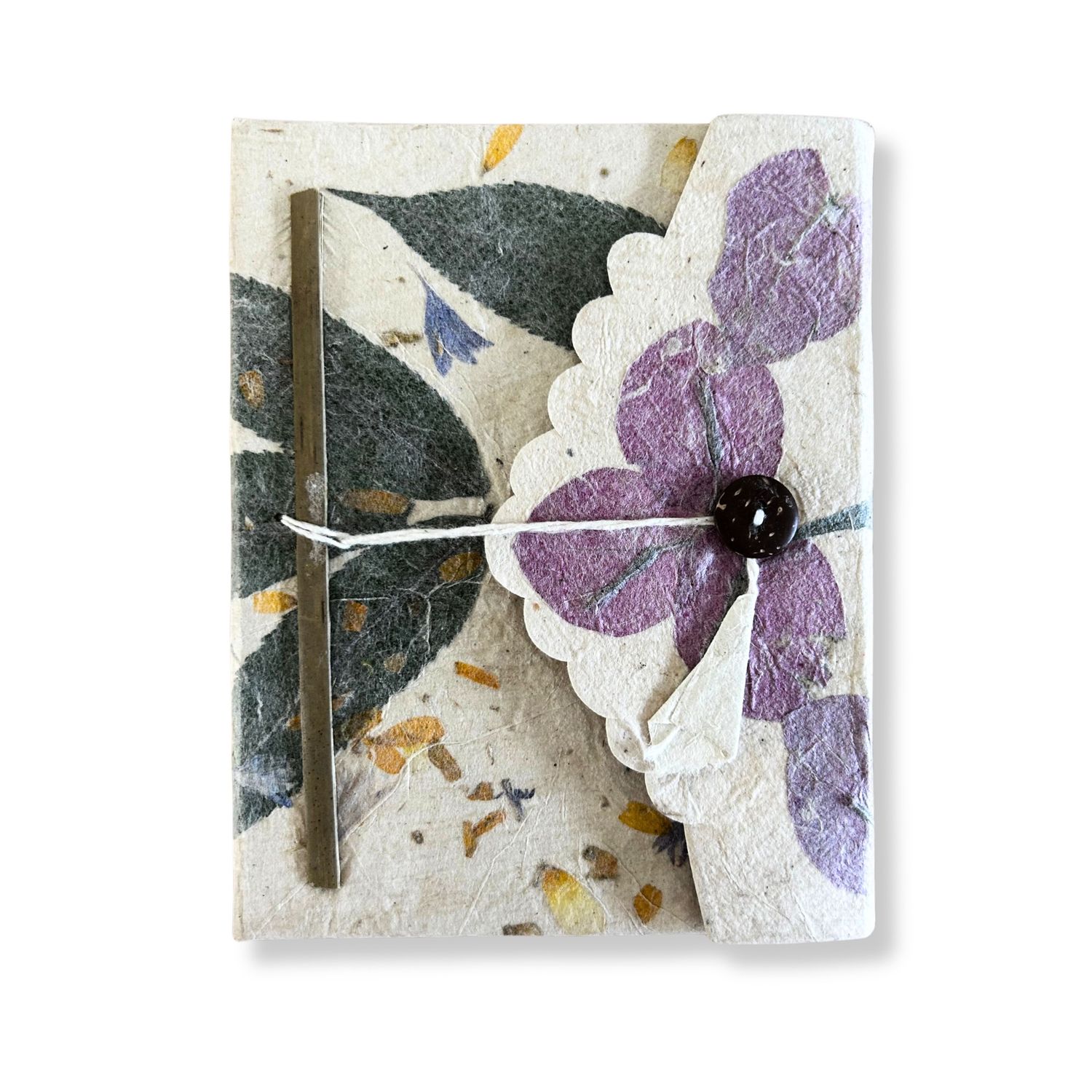 Med Lokta Bougainvillea Notebook Lrg (15x12cm) - 45 leafs Med Lokta Bougainvillea Notebook Lrg (15x12cm) - 45 leafs