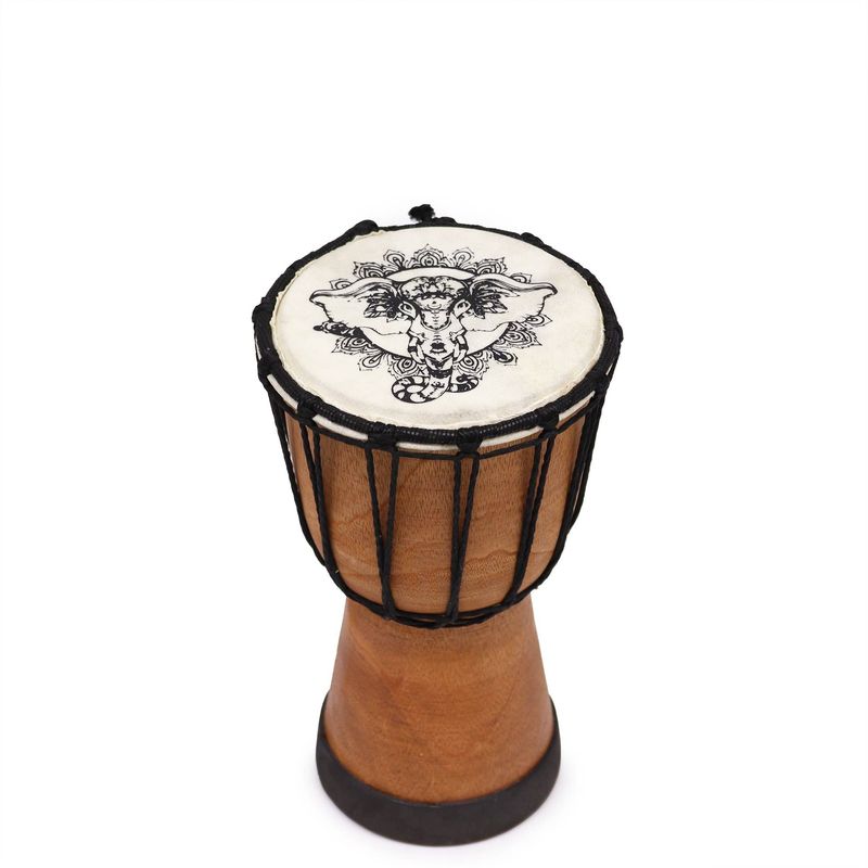 Elephant Wide Top Djembe Drum - 20cm(H) 12cm(dia) Elephant Wide Top Djembe Drum - 20cm(H) 12cm(dia)