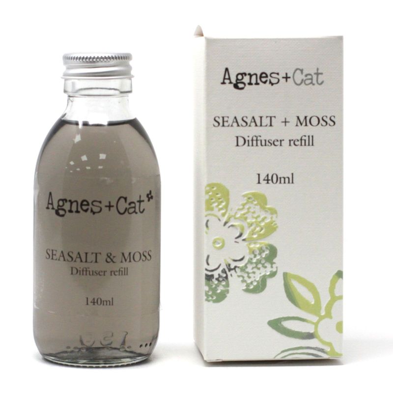 Agnes + Cat Reed Diffuser Refill - Seasalt and Moss 150ml Agnes + Cat Reed Diffuser Refill - Seasalt and Moss 150ml