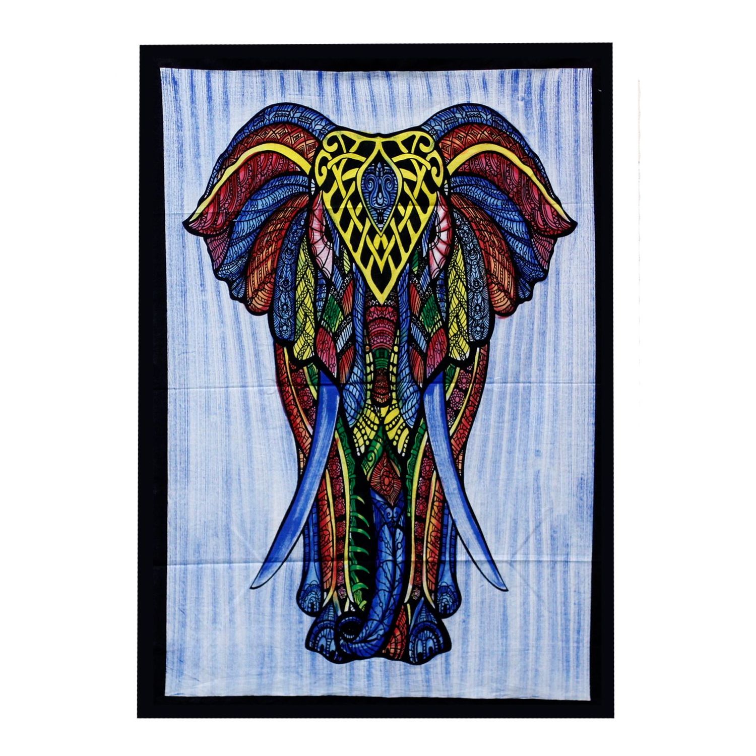 Handbrushed Cotton Wall Art - Elephant Handbrushed Cotton Wall Art - Elephant
