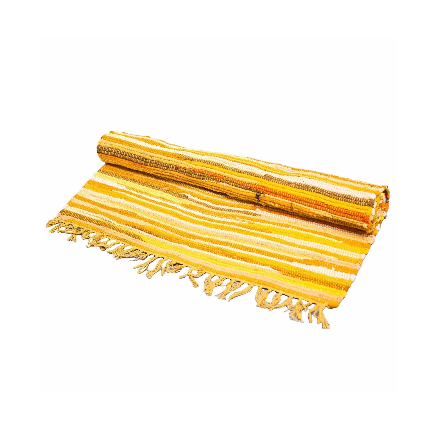 Small Rag Rug - 50x90cm - premium quality - Sunrise Oranges Small Rag Rug - 50x90cm - premium quality - Sunrise Oranges