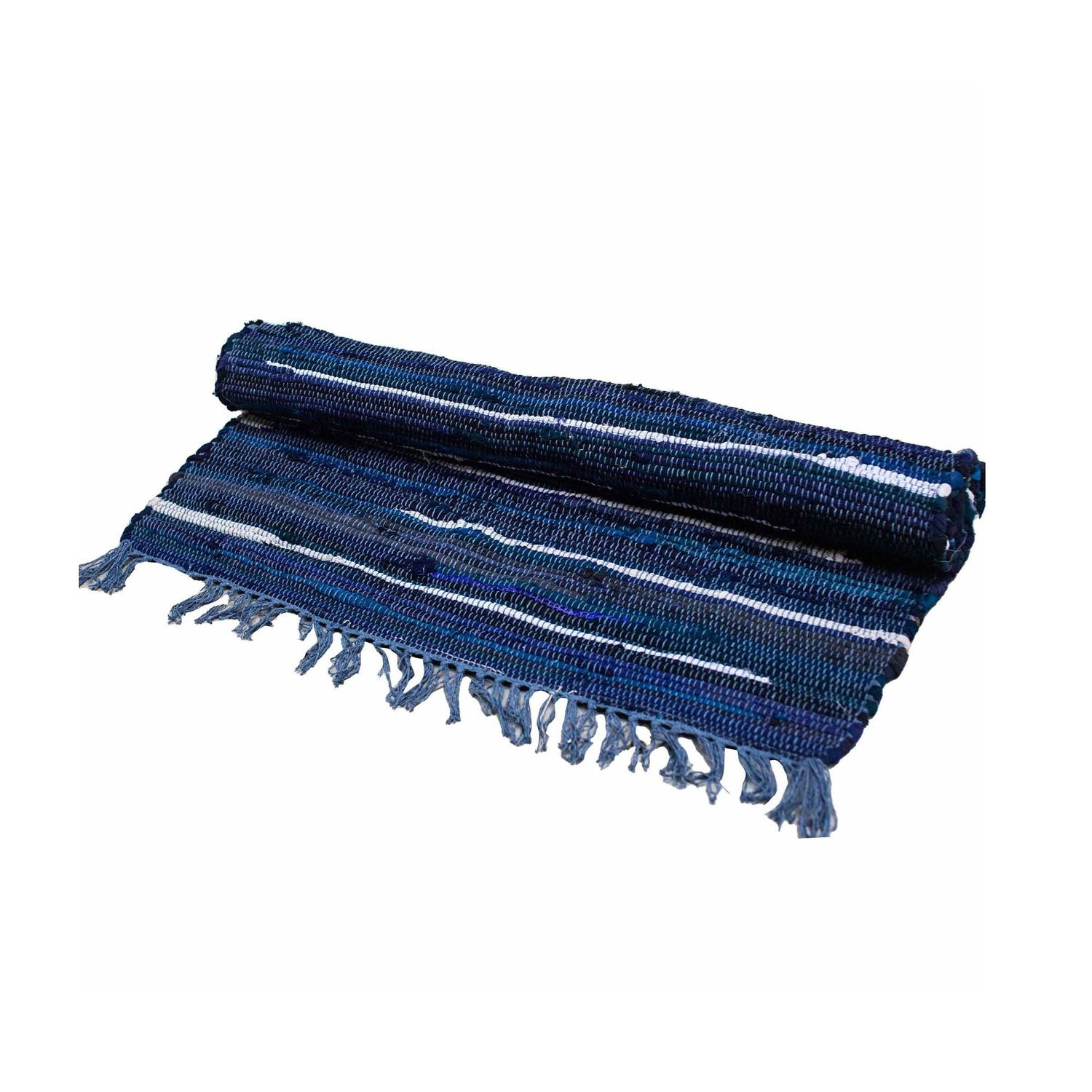Small Rag Rug - 50x90cm - premium quality - Charcoal Greys Small Rag Rug - 50x90cm - premium quality - Charcoal Greys