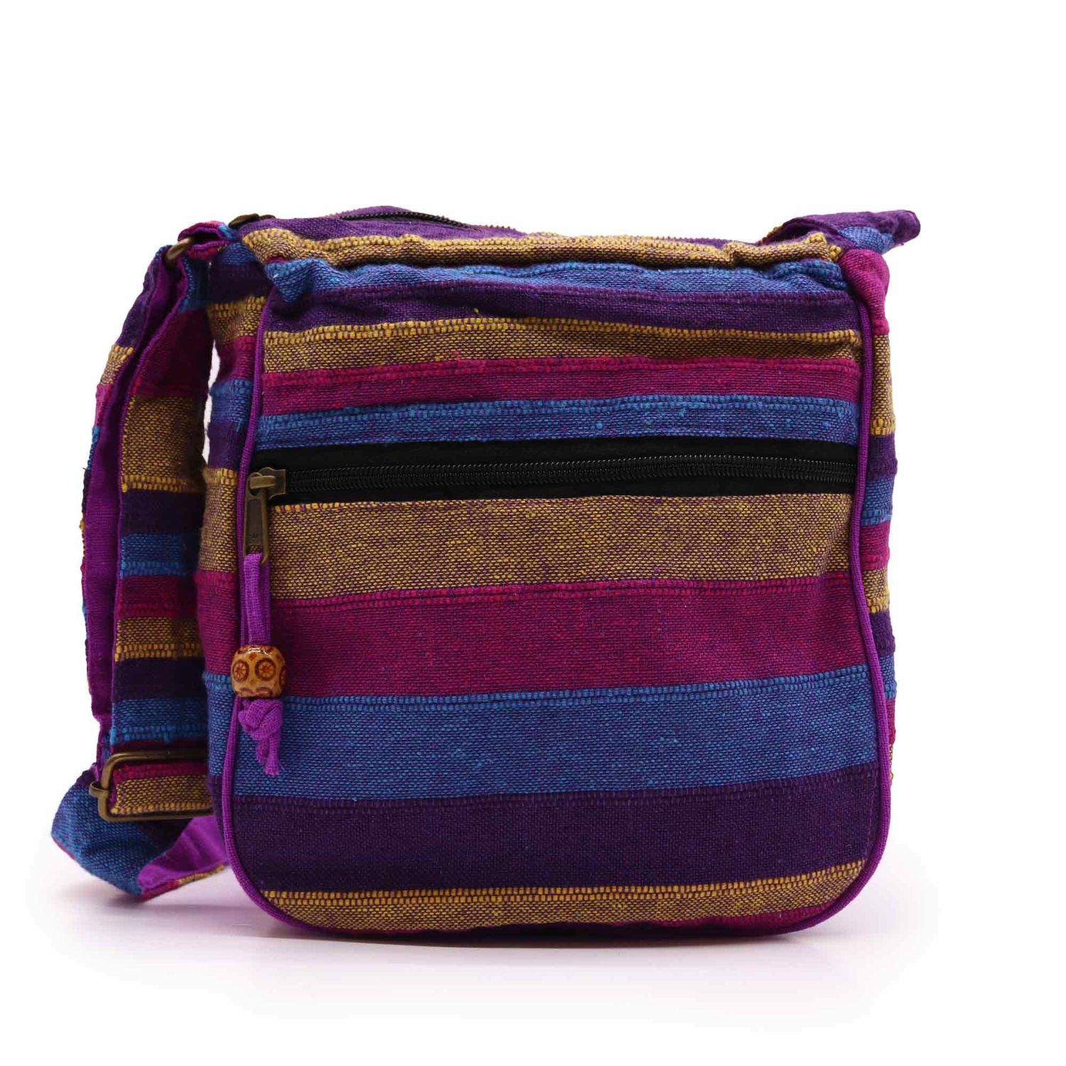 Lrg Nepal Sling Bag (Adjustable Strap) - Wild Flowers Lrg Nepal Sling Bag (Adjustable Strap) - Wild Flowers