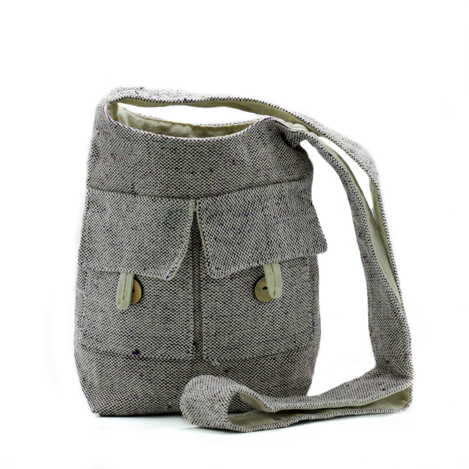 Natural Tones Two Pocket Bags - Soft Lavender - Medium Natural Tones Two Pocket Bags - Soft Lavender - Medium