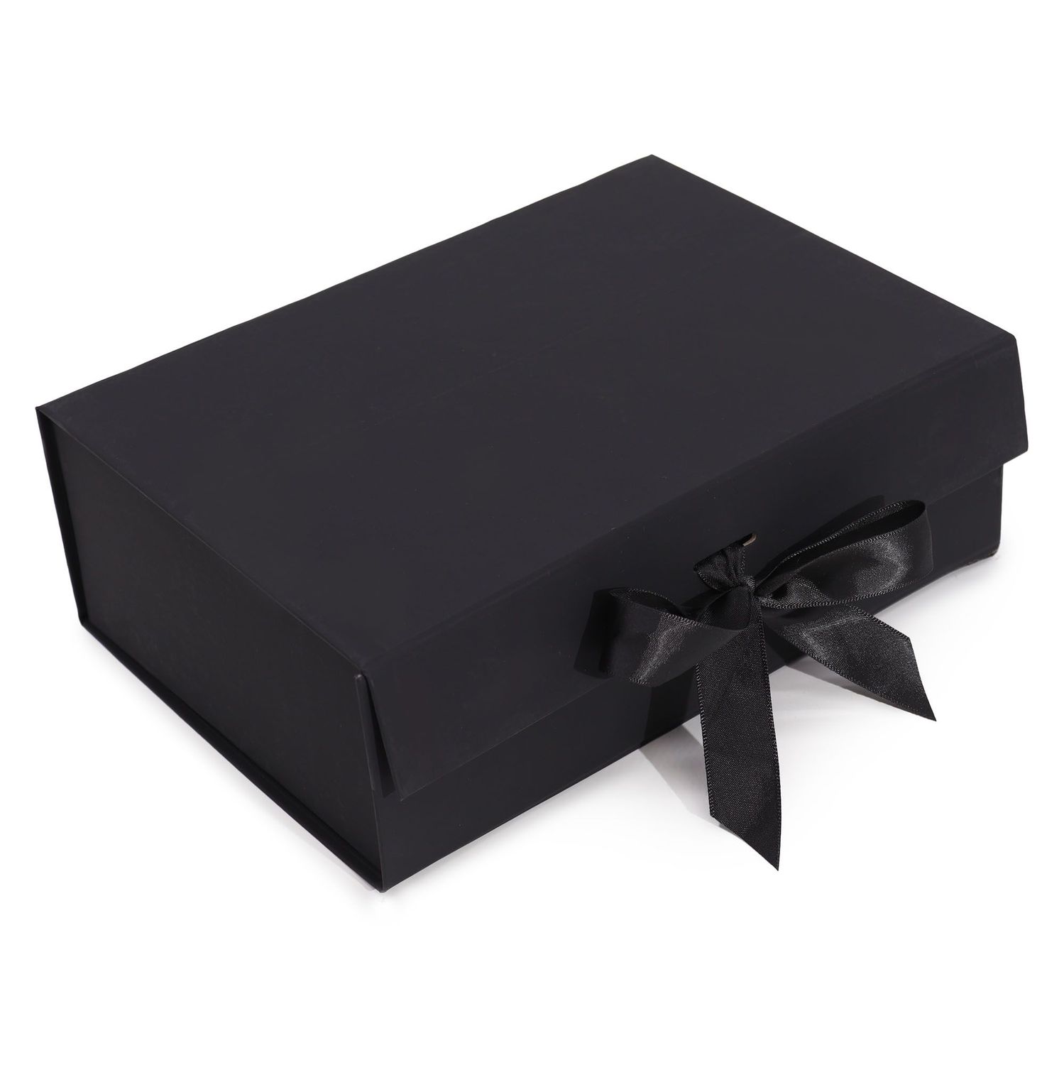 Flat Pack Gift Box - Large (28.2x20.2x9.2cm) - Black Flat Pack Gift Box - Large (28.2x20.2x9.2cm) - Black