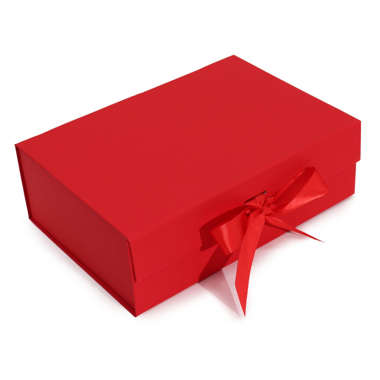 Flat Pack Gift Box - Large (28.2x20.2x9.2cm) - Red Flat Pack Gift Box - Large (28.2x20.2x9.2cm) - Red