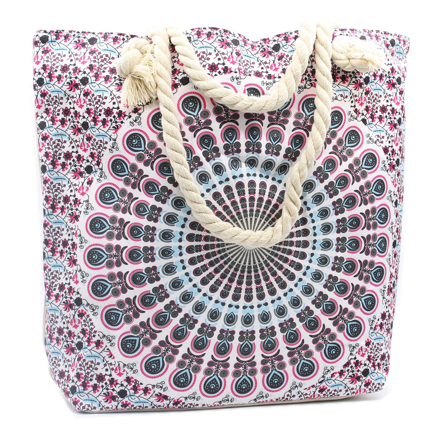 Rope Handle Mandela Bag - Electric Blue Rope Handle Mandela Bag - Electric Blue