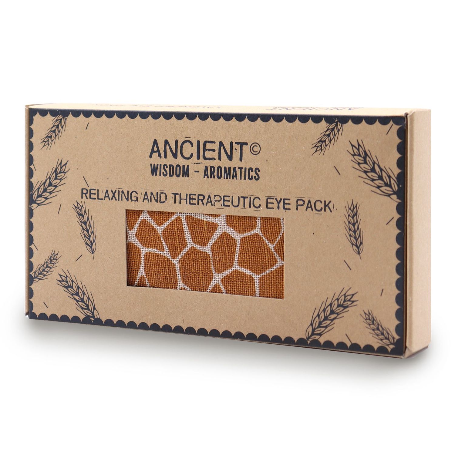 Lavender Natural Cotton and Juco Eye Pillow in Gift Box - Madagascar Giraffe Lavender Natural Cotton and Juco Eye Pillow in Gift Box - Madagascar Giraffe