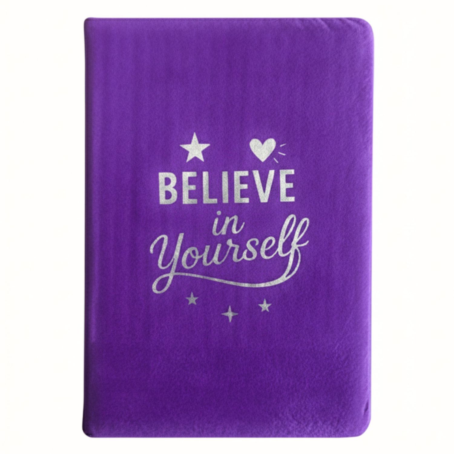 Lavender Velvet Notebook - 80 pages - Believe Yourself Lavender Velvet Notebook - 80 pages - Believe Yourself