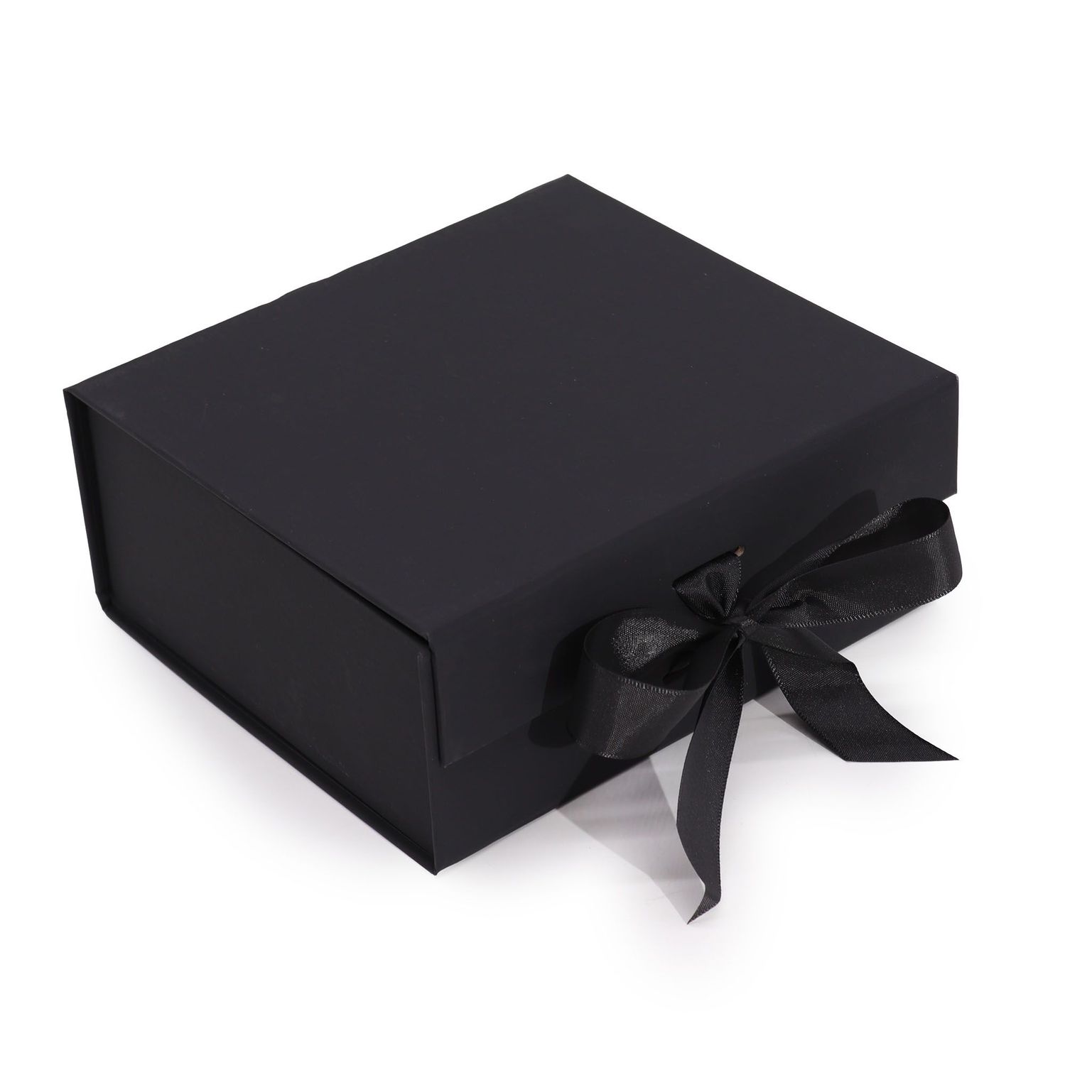 Flat Pack Gift Box - Medium Square (20x18.2x8cm) - Black Flat Pack Gift Box - Medium Square (20x18.2x8cm) - Black