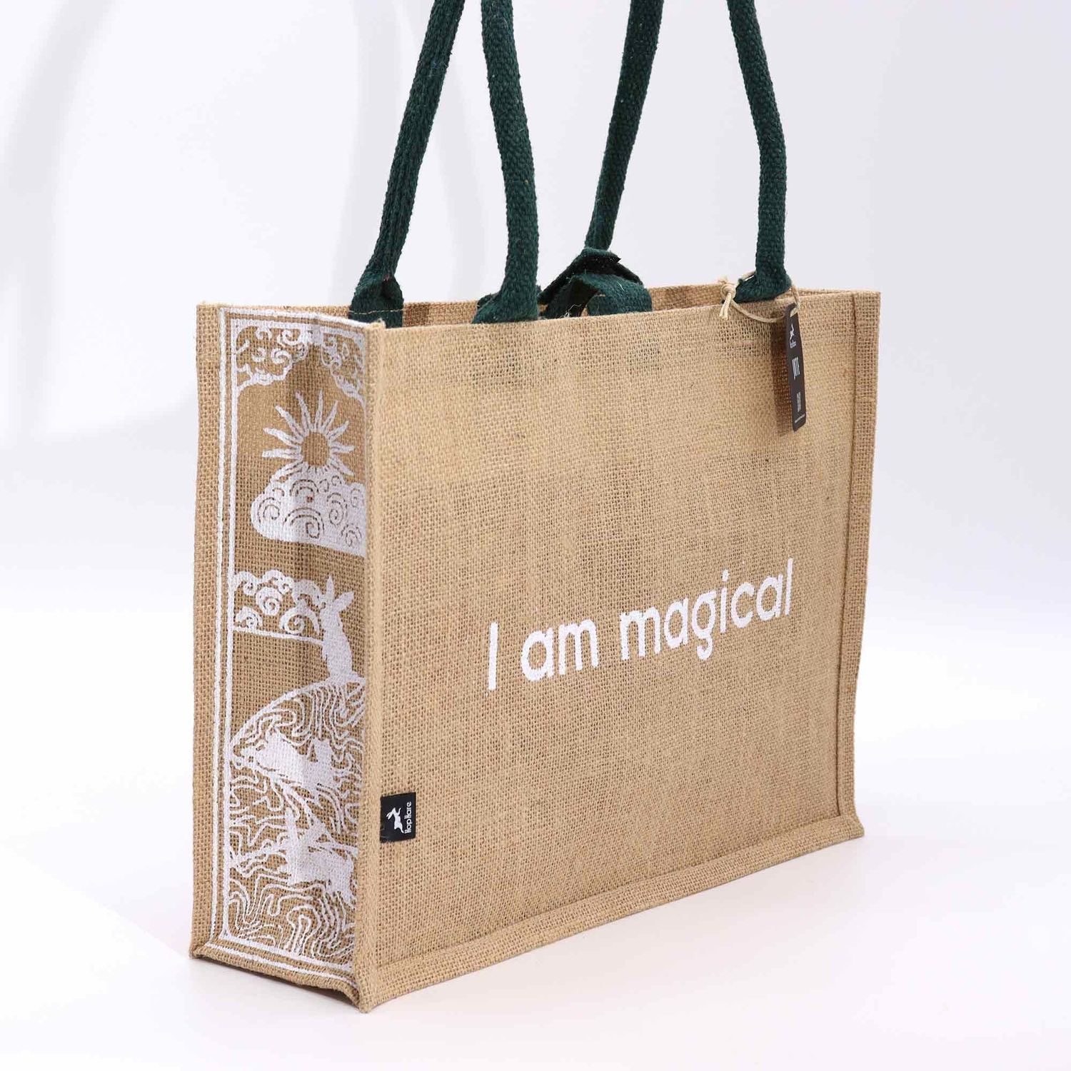 Hop Hare Jute Big Bag - I am Magical Hop Hare Jute Big Bag - I am Magical