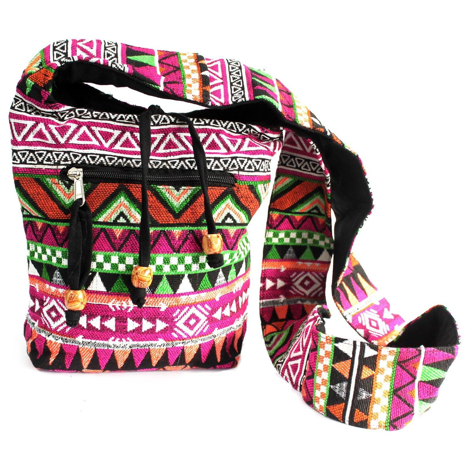 Jacquard Bag - Pink Sling Bag Jacquard Bag - Pink Sling Bag