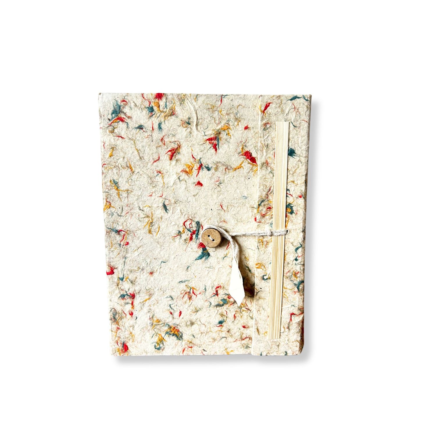 Med Lokta Mixed Colour Cotton Notebook Lrg (15x12cm) - 45 leafs Med Lokta Mixed Colour Cotton Notebook Lrg (15x12cm) - 45 leafs