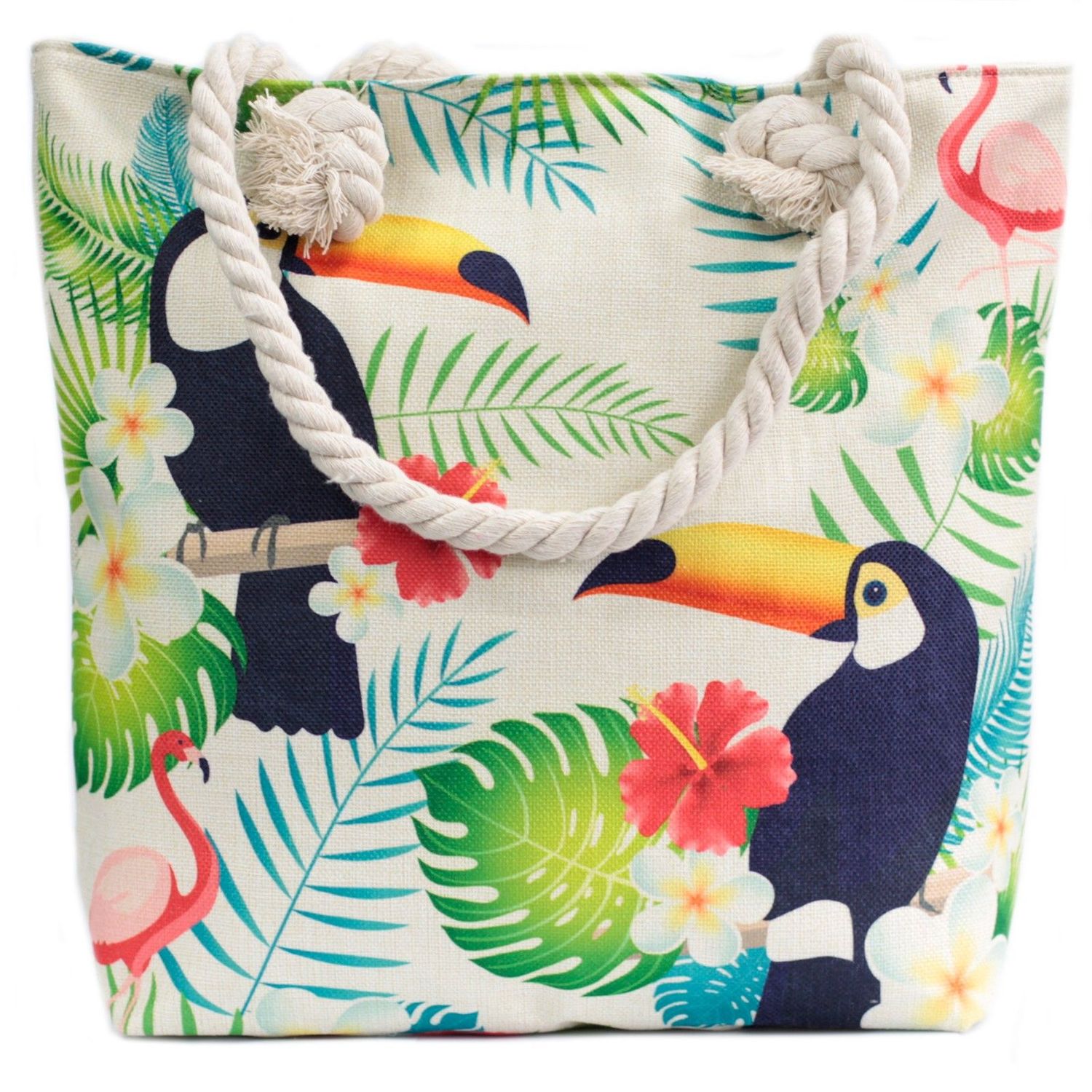 Rope Handle Bag - Tropical Toucan Rope Handle Bag - Tropical Toucan