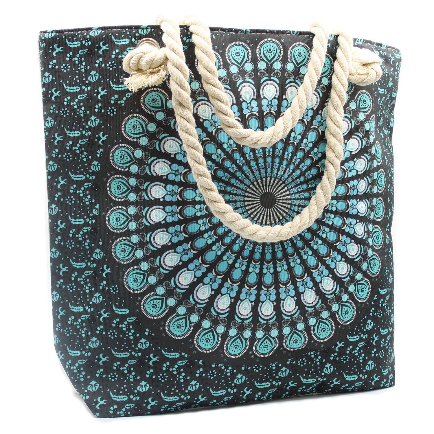 Rope Handle Mandela Bag - Deep Blue Rope Handle Mandela Bag - Deep Blue