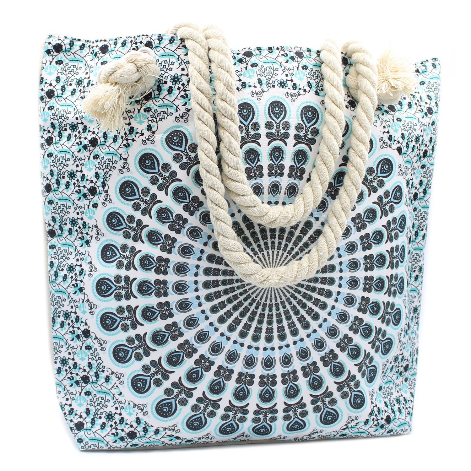 Rope Handle Mandela Bag - Sky Blue Rope Handle Mandela Bag - Sky Blue