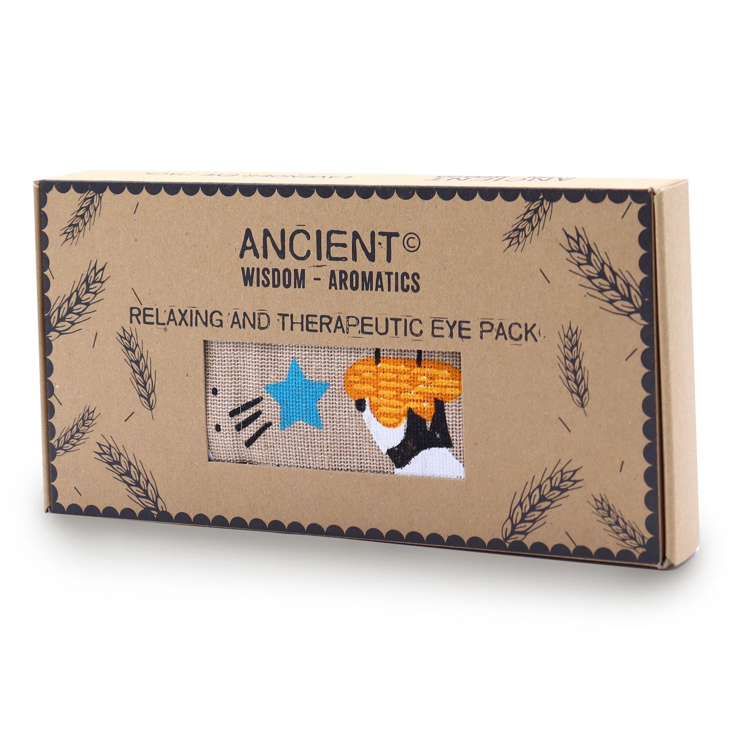 Lavender Natural Cotton and Juco Eye Pillow in Gift Box - Sleepy Panda Lavender Natural Cotton and Juco Eye Pillow in Gift Box - Sleepy Panda