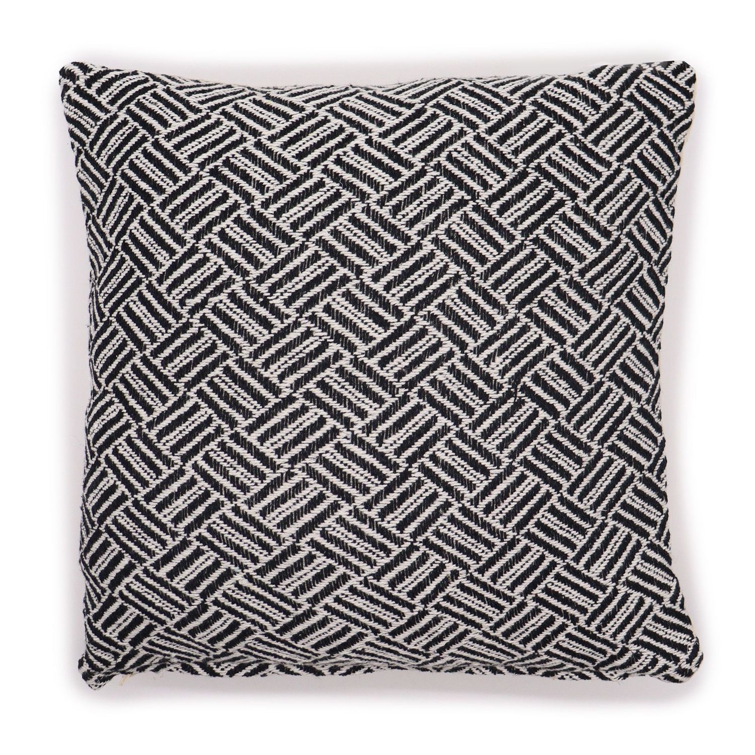 Classic Cushion Cover - Criss-Cross Black - 40x40cm Classic Cushion Cover - Criss-Cross Black - 40x40cm