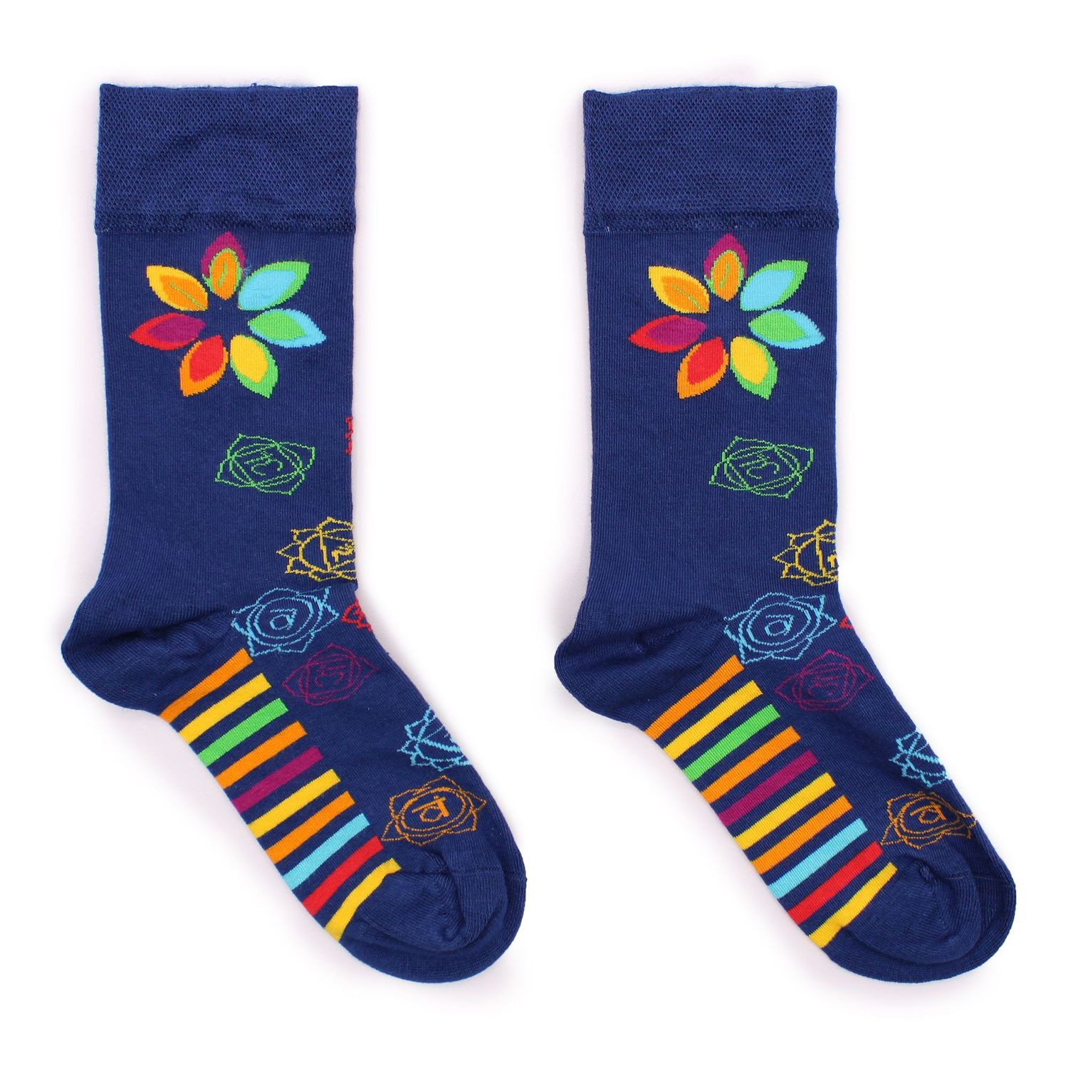 Hop Hare Bamboo Socks M/L - Rainbow Chakra Hop Hare Bamboo Socks M/L - Rainbow Chakra