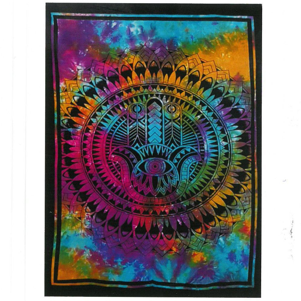 Cotton Wall Art - Hamsa Hand Cotton Wall Art - Hamsa Hand